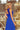 Numoco 211-3 LEA long dress with lace neckline - royal blue - Street Rider Apparel