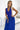 Numoco 211-7 LEA long dress with lace neckline - royal blue - Street Rider Apparel