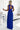 Numoco 211-7 LEA long dress with lace neckline - royal blue - Street Rider Apparel