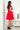 Numoco 254-2 SILVIA Dress with lace inserts - red - Street Rider Apparel