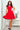 Numoco 254-2 SILVIA Dress with lace inserts - red - Street Rider Apparel