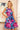 Numoco 296-3 VICTORIA Trapezoidal dress with blue and pink flowers - Street Rider Apparel