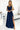 Numoco 299-10 CHIARA elegant maxi dress with straps - dark blue with glitter - Street Rider Apparel