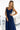 Numoco 299-10 CHIARA elegant maxi dress with straps - dark blue with glitter - Street Rider Apparel