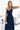 Numoco 299-7 CHIARA elegant maxi dress with straps - navy blue - Street Rider Apparel