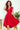 Numoco 300-2 PATRICIA - dress with longer back with lace neckline - Red - Street Rider Apparel