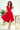 Numoco 300-2 PATRICIA - dress with longer back with lace neckline - Red - Street Rider Apparel