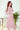 Numoco 304-1 Chiffon midi dress with a neckline and frill - dirty pink - Street Rider Apparel