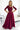 Numoco 309-9 AMBER elegant long maxi dress with lace neckline - burgundy - Street Rider Apparel