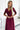 Numoco 309-9 AMBER elegant long maxi dress with lace neckline - burgundy - Street Rider Apparel