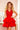 Numoco 321-1 Exclusive dress with lace neckline - RED - Street Rider Apparel