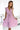 Numoco 374-3 POLINA Pleated dress with a neckline and frills - dirty pink - Street Rider Apparel