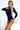 Numoco 375-8 Bodysuit with envelope neckline - navy blue - Street Rider Apparel