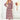 Numoco 378-1 Chiffon midi dress - brown boho pattern - Street Rider Apparel