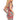 Numoco 379-1 BOYKA Fitted dress with an envelope neckline - red boho pattern - Street Rider Apparel