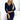 Numoco 387-5 Fitted dress with an envelope neckline and long sleeves - dark blue - Street Rider Apparel
