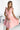 Numoco 393-2 ROSALIA Feminine dress with an envelope neckline and bows - powder pink - Street Rider Apparel