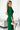 Numoco 404-1 Shiny dress with a neckline and a slit on the leg - green - Street Rider Apparel