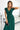 Numoco 411-1 CRYSTAL long shimmering dress with a neckline - green - Street Rider Apparel