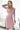 Numoco 441-2 Dress with three buttons on the neckline - dirty pink - Street Rider Apparel