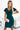 Numoco 479-1 NINA dress with an envelope neckline, sleeve and belt - green - Street Rider Apparel