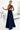 Numoco 509-1 Elegant long dress tied in many ways - navy blue - Street Rider Apparel