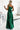 Numoco 512-1 JULIET elegant long satin dress with a neckline - green - Street Rider Apparel