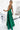 Numoco 513-1 LUNA elegant long satin dress with a neckline and crossed straps - green - Street Rider Apparel