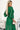 Numoco Basic 414-3 KLARA pleated dress with a belt and a neckline - green - Street Rider Apparel