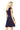 Numoco Dress MARTA with lace - navy blue 157-1 - Street Rider Apparel