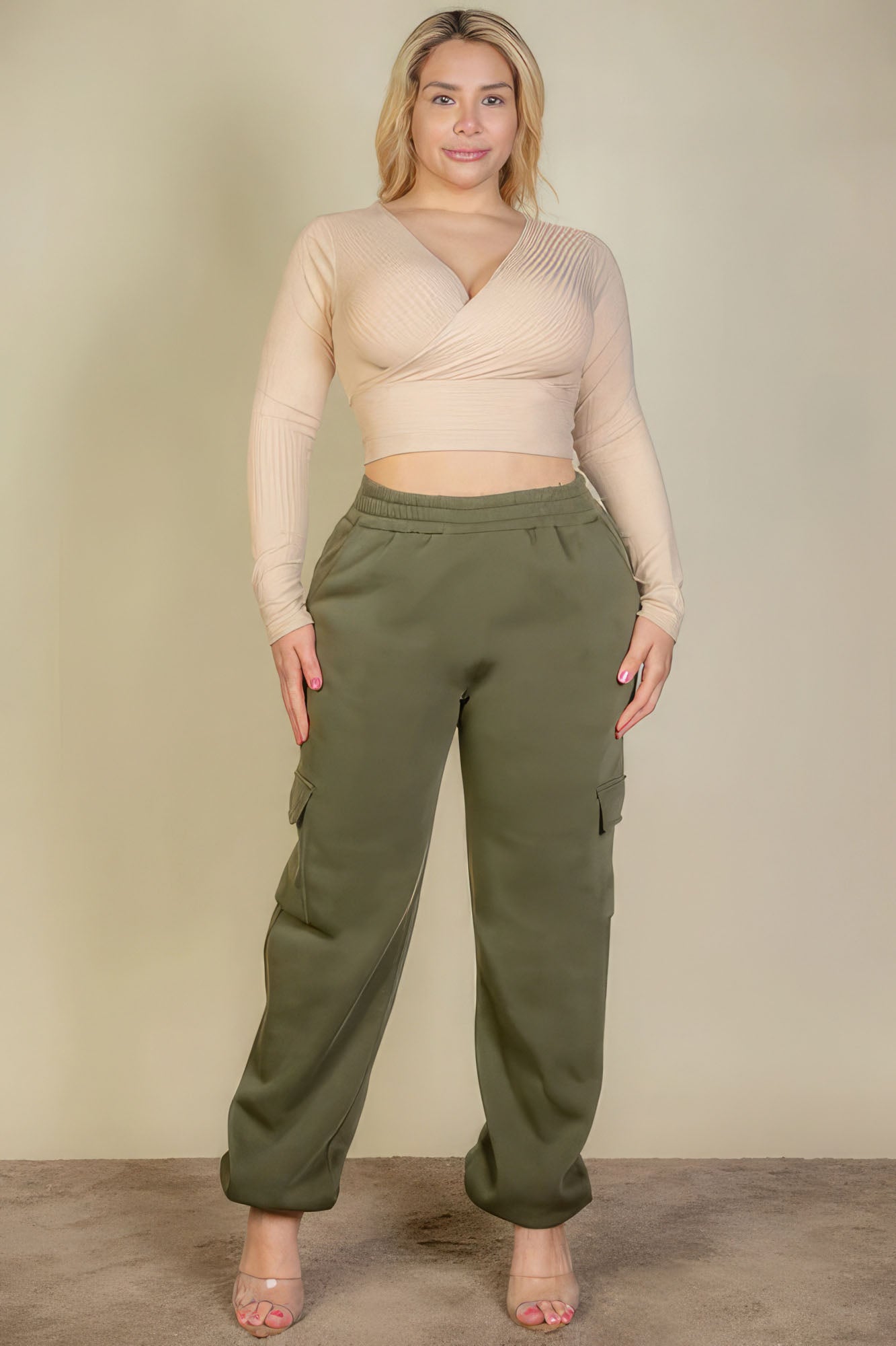 Plus Size Side Pocket Drawstring Waist Sweatpants - Street Rider Apparel