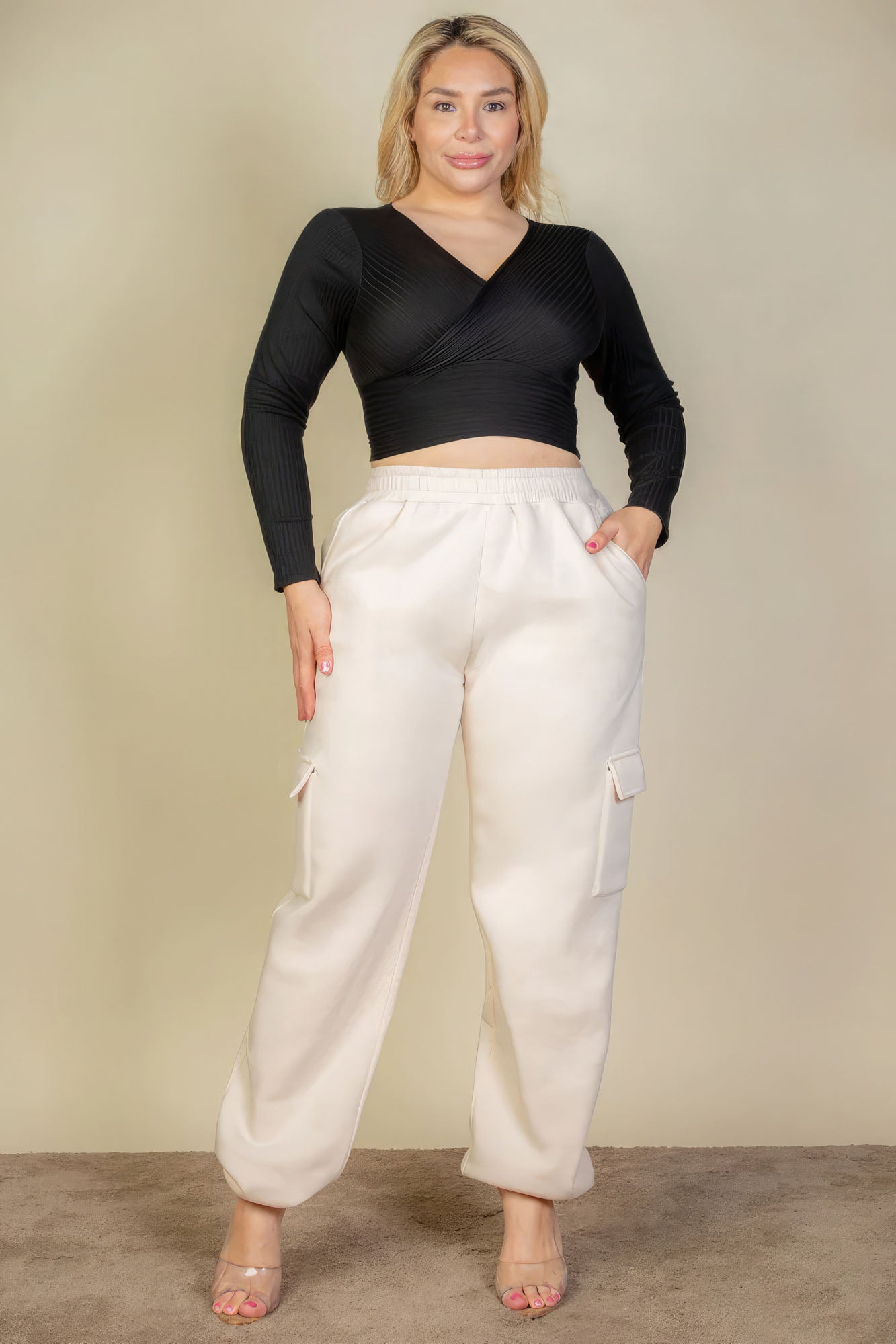 Plus Size Side Pocket Drawstring Waist Sweatpants - Street Rider Apparel