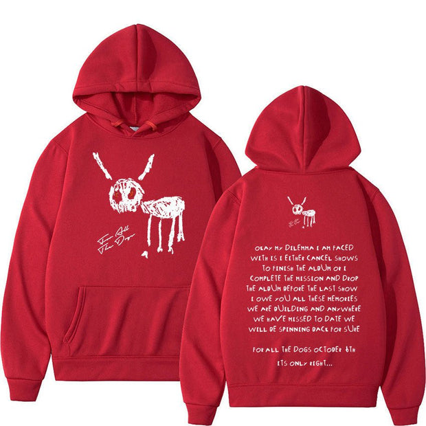 Rapper Drake For All The Dogs Letter Hoodie - Street Rider Apparel