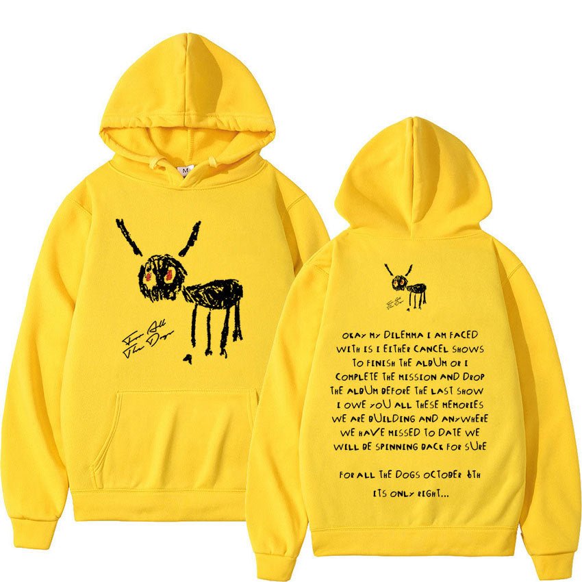 Rapper Drake For All The Dogs Letter Hoodie - Street Rider Apparel