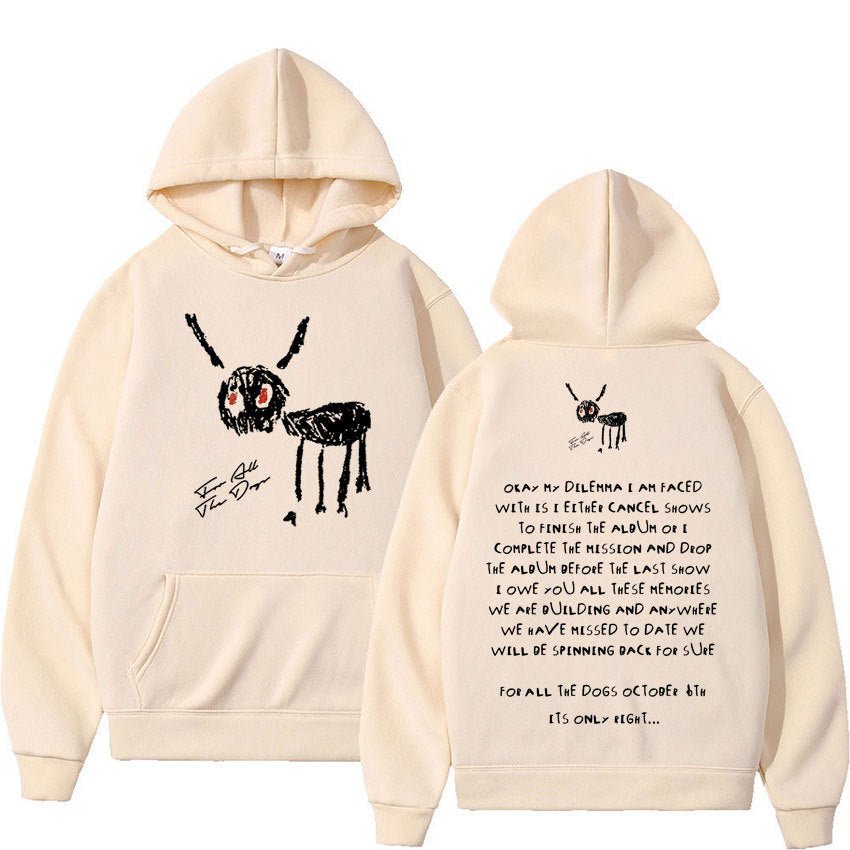 Rapper Drake For All The Dogs Letter Hoodie - Street Rider Apparel