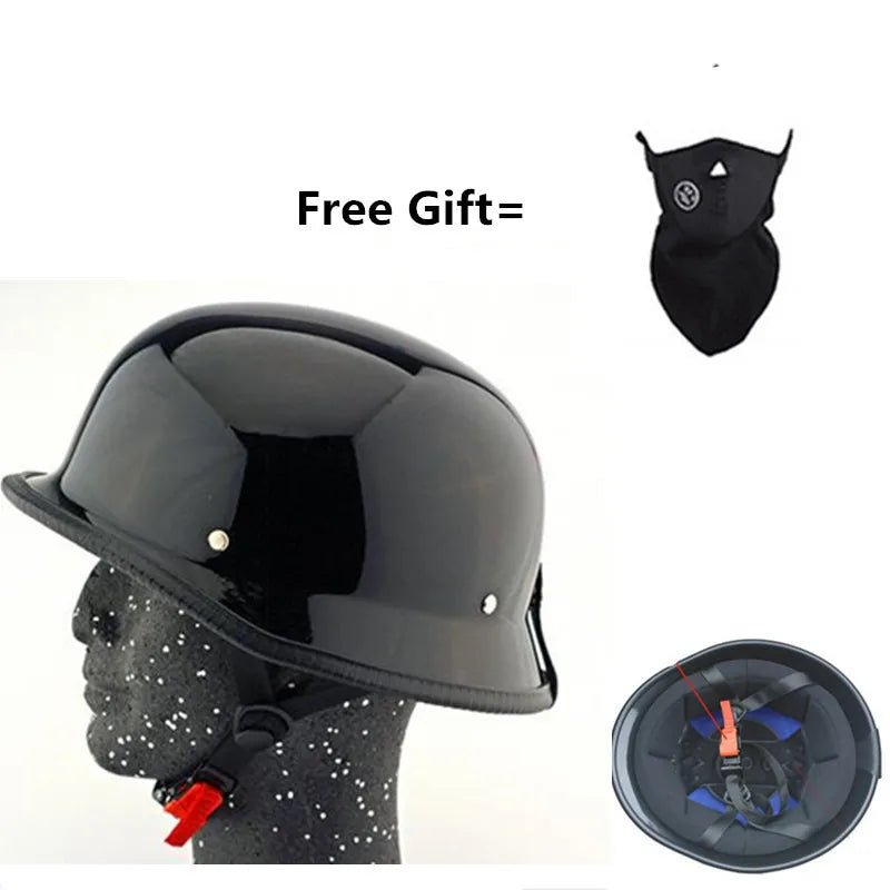 Retro Half Motorcycle Helmet - Street Rider Apparel