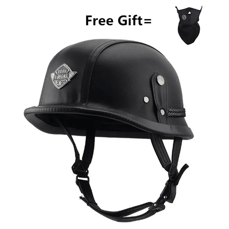 Retro Half Motorcycle Helmet - Street Rider Apparel