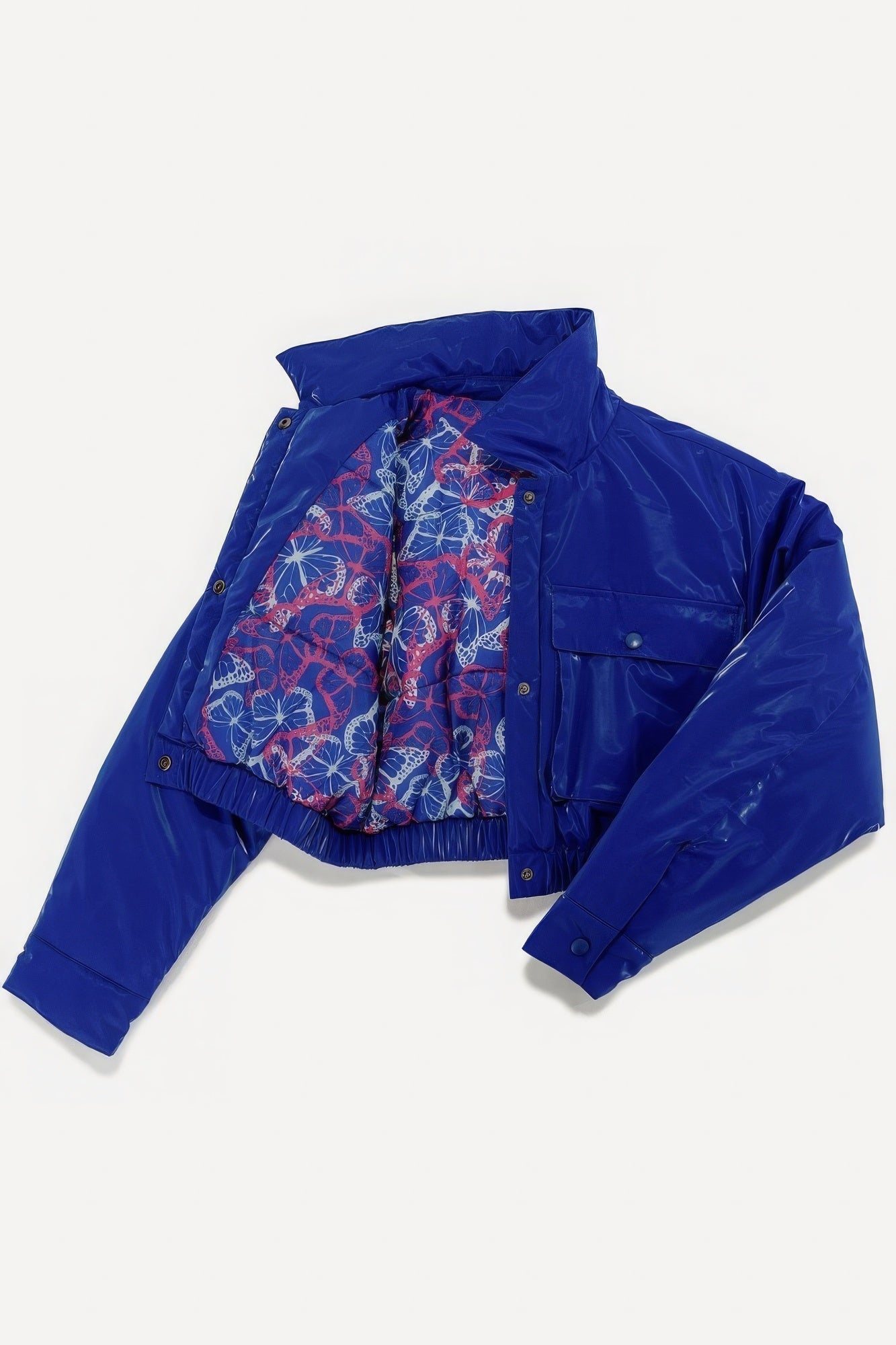 Shiny Puffer Bomber Jacket - Street Rider Apparel