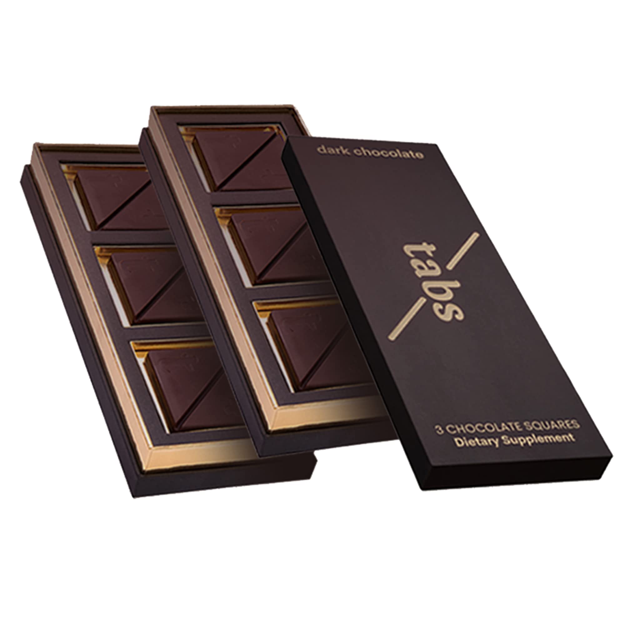 Tabs Chocolate Bars (1 Box) | Dark Chocolate Bar to Improve Mood & Performance | Vitality, Arousal and Energy | Vegetarian, Gluten-Free for Men & Women - Street Rider Apparel