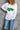 White Shiny Trim Chenille Lucky Letter Graphic Sweatshirt - Street Rider Apparel