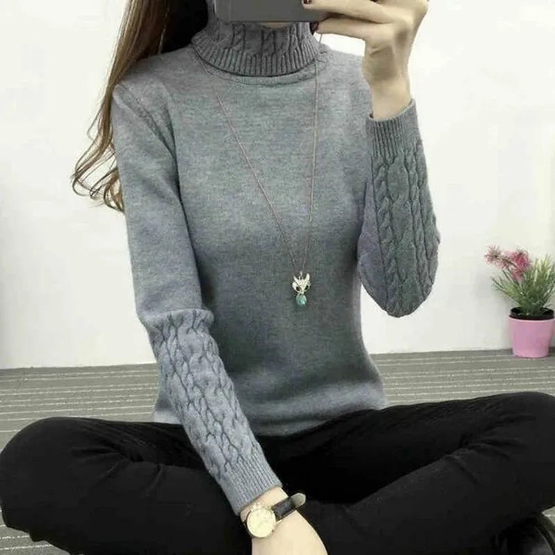 Women Turtleneck Winter Sweater Women 2023 Long Sleeve Knitted Women Sweaters And Pullovers Female Jumper Tricot Tops LY571 - Street Rider Apparel