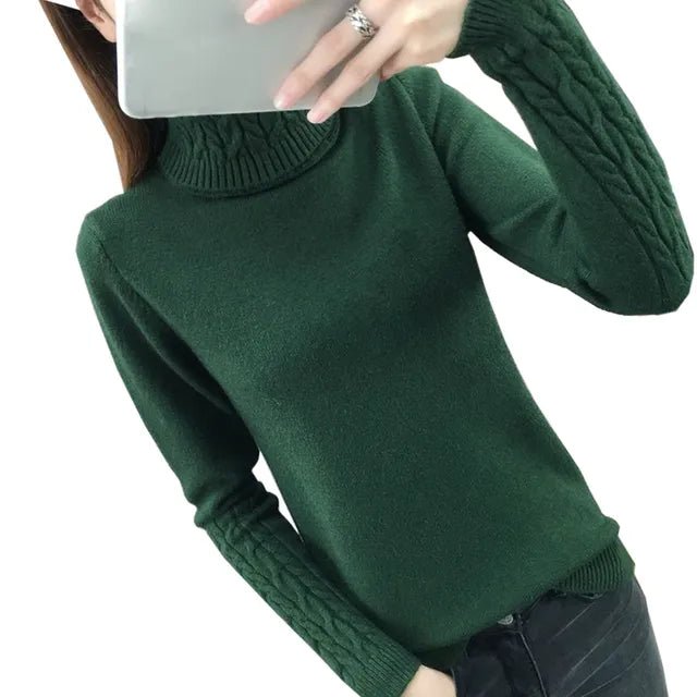 Women Turtleneck Winter Sweater Women 2023 Long Sleeve Knitted Women Sweaters And Pullovers Female Jumper Tricot Tops LY571 - Street Rider Apparel